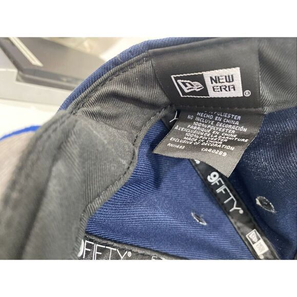 9Fifty New Era Dallas Mavericks Two Tone SnapBack Cap Hat Blue Navy - Picture 8 of 10